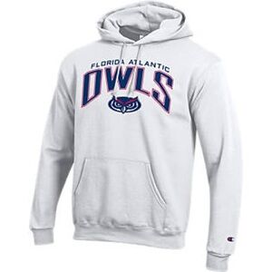 Champion White Athletic Hoodie Sweatshirt